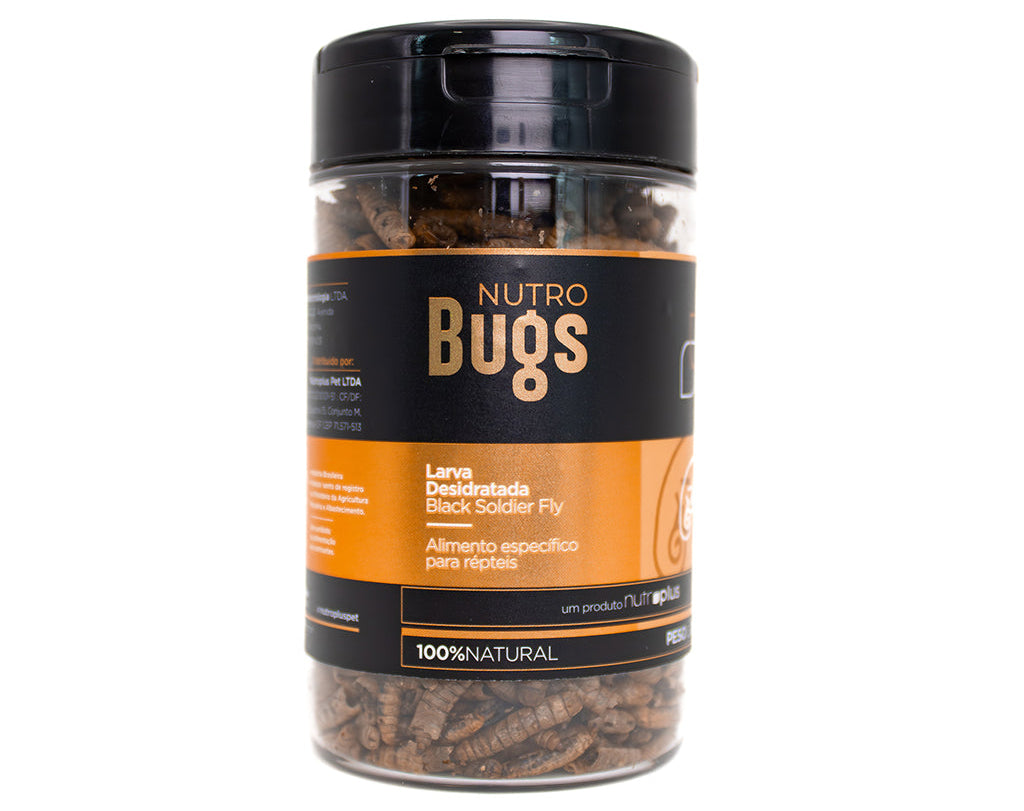 Nutro Bugs Larva Desidratada para Répteis 30g