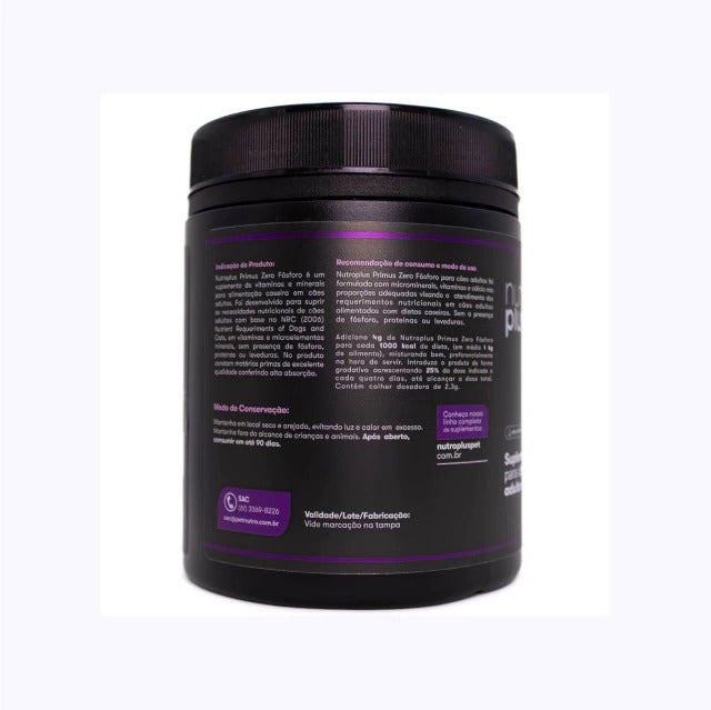 suplemento-natural-caes-adultos-zero-fosforo-verso-500g-nutroplus